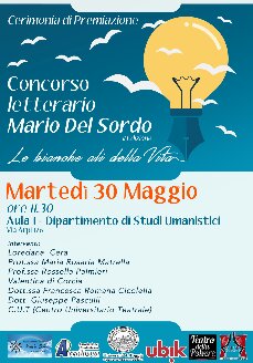 Locandina 2° Concorso Letterario Mario Del Sordo